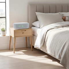 VIKEFON Wireless Charging Alarm Clock with Bedside Lamp – Smart LED Night Light