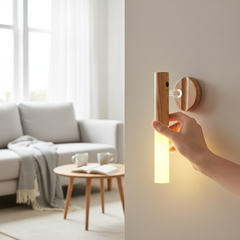LED Wooden Motion Sensor Night Light | Magnetic & Rechargeable