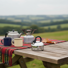 Wymect Kettle Shaped Mechanical Kitchen Timer 60 Minute Wind Up Battery Free for Busy UK Cooks
