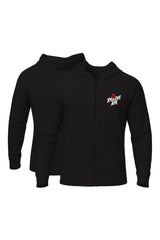 XAPE Classic Stencil Logo Oversized Zip Hoodie - Black
